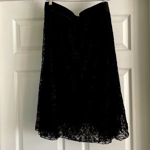Night on the Town! Stunning Black Lace Skirt Fully Lined